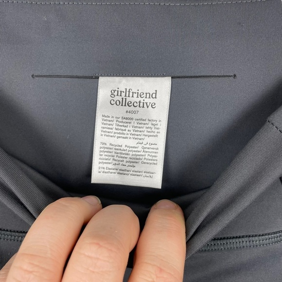 Girlfriend Collective Gray Compressive High-Rise Leggings - Picture 4 of 6